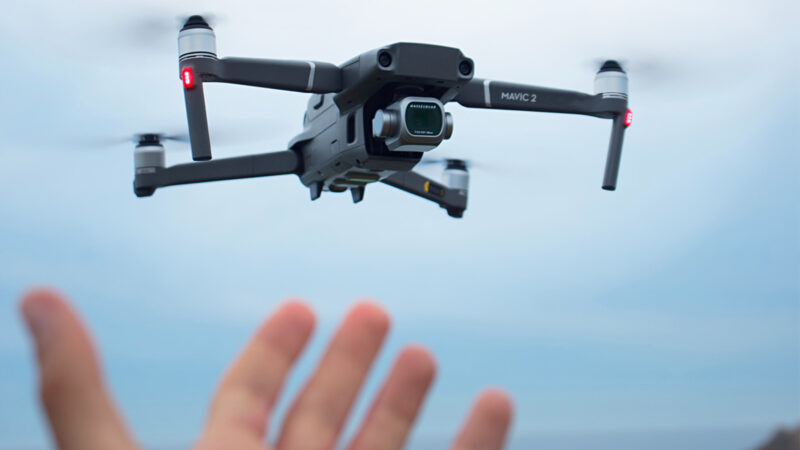 Drone taking off