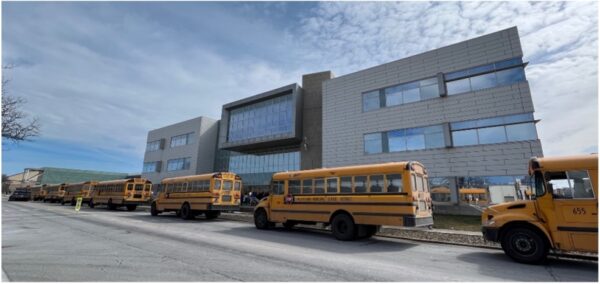 Yellow school buses