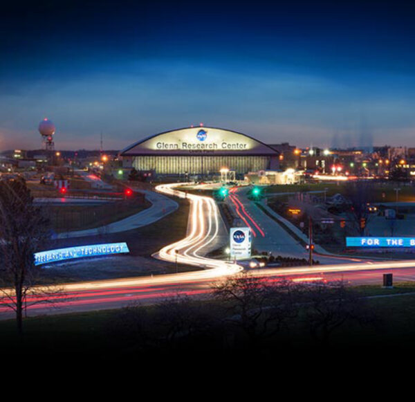 NASA Glenn Research Center at night