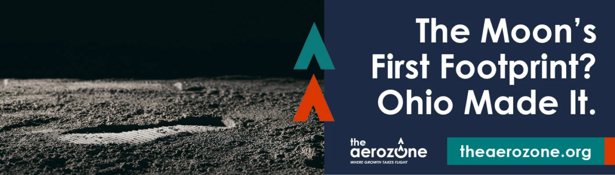 Aerozone moon footprint billboard design May 2025