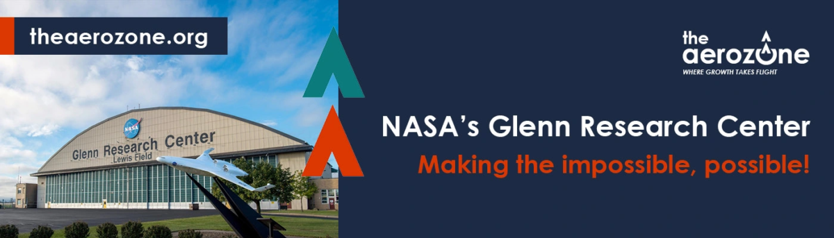NASA's Glenn Research Center Aerozone billboard design May 2025