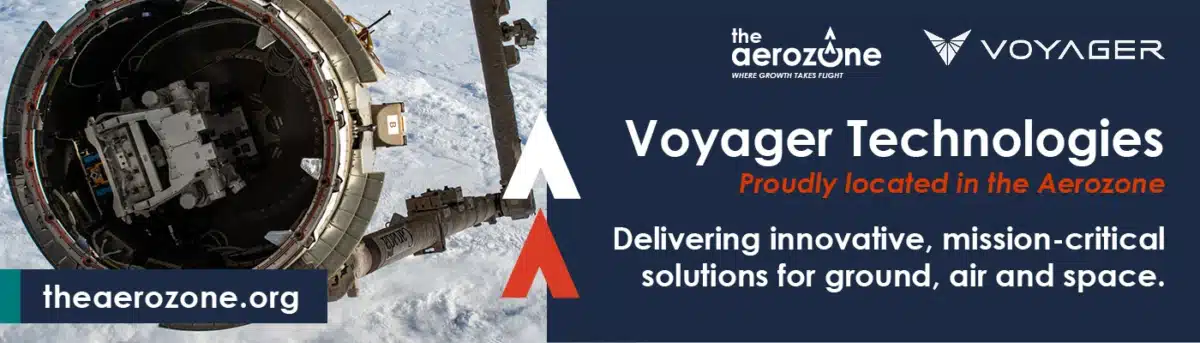Voyager Technologies Aerozone billboard June 2025