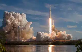 Aerozone Annual Summit 2025: Overcoming Headwinds, Harnessing Tailwinds aerospace rocket ship graphic
