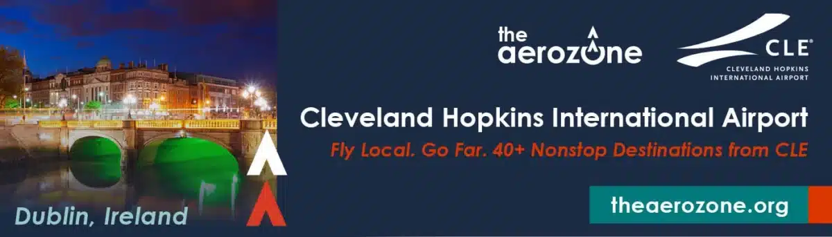 Cleveland Hopkins International Airport flights to Dublin the Aerozone Northeast Ohio