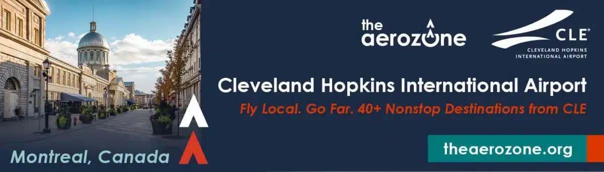 Cleveland Hopkins International Airport flights to Montreal the Aerozone Northeast Ohio